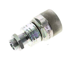 Steel DN 20 Hydraulic Coupling Plug 14 mm S Compression Ring Bulkhead ISO 14541/8434-1 D M42 x 2