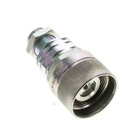 Steel DN 20 Hydraulic Coupling Plug 14 mm S Compression Ring Bulkhead ISO 14541/8434-1 D M42 x 2