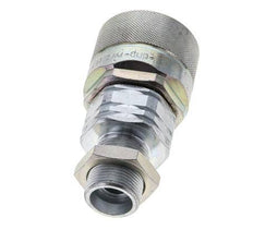 Steel DN 20 Hydraulic Coupling Plug 16 mm S Compression Ring Bulkhead ISO 14541/8434-1 D M42 x 2
