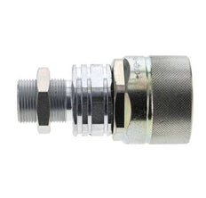 Steel DN 20 Hydraulic Coupling Plug 16 mm S Compression Ring Bulkhead ISO 14541/8434-1 D M42 x 2
