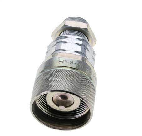 Steel DN 20 Hydraulic Coupling Plug 16 mm S Compression Ring Bulkhead ISO 14541/8434-1 D M42 x 2