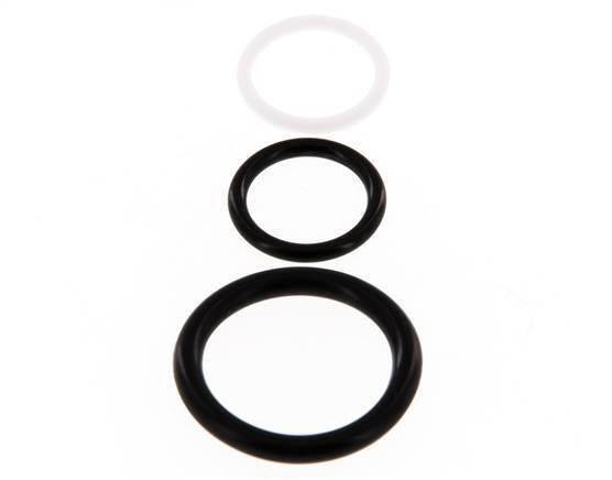 Juego de juntas de PTFE/NBR para acoplamiento hidráulico ISO 14541 (M 24 x 2 y 35 mm) [2 unidades]