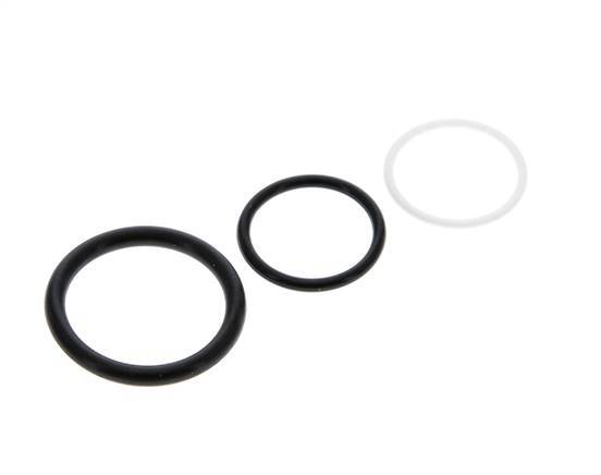 PTFE/NBR Seals Set for ISO 14541 Hydraulic Coupling (M 28 x 2 and 34 mm) [5 Pieces]