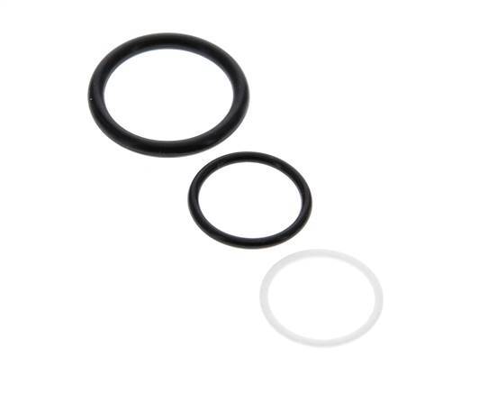 PTFE/NBR Seals Set for ISO 14541 Hydraulic Coupling (M 28 x 2 and 34 mm) [5 Pieces]