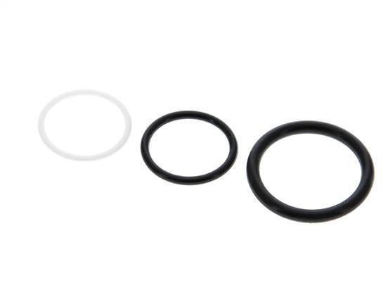 PTFE/NBR Seals Set for ISO 14541 Hydraulic Coupling (M 28 x 2 and 34 mm) [5 Pieces]