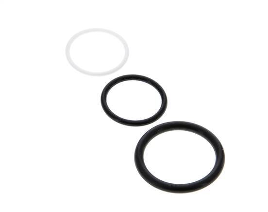 PTFE/NBR Seals Set for ISO 14541 Hydraulic Coupling (M 28 x 2 and 34 mm) [5 Pieces]