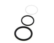 PTFE/NBR Seals Set for ISO 14541 Hydraulic Coupling (M 28 x 2 and 34 mm) [5 Pieces]