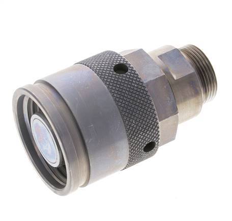 Steel Hydraulic Coupling Plug 28 mm L Cutting Ring ISO 14540/8434-1 D M54 x 4