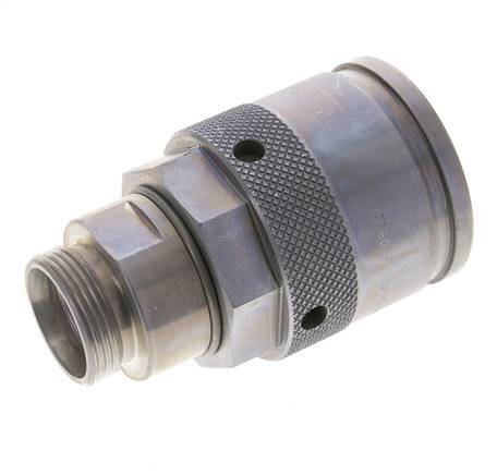 Steel Hydraulic Coupling Plug 28 mm L Cutting Ring ISO 14540/8434-1 D M54 x 4