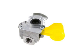 Acoplamiento Gladhand de aluminio amarillo de control M16x1,5 rosca hembra DIN 74342