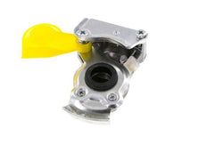 Acoplamiento Gladhand de aluminio amarillo de control M16x1,5 rosca hembra DIN 74342