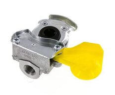 Acoplamiento Gladhand de aluminio amarillo de control M16x1,5 rosca hembra DIN 74254