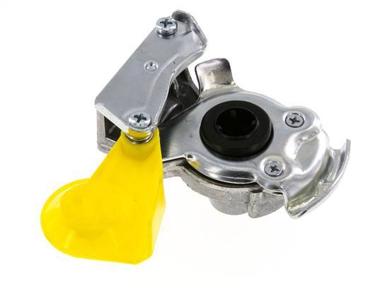 Acoplamiento Gladhand de aluminio amarillo de control M16x1,5 rosca hembra DIN 74254