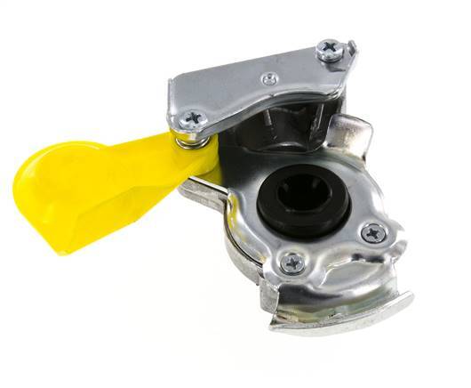 Acoplamiento Gladhand de aluminio amarillo de control M16x1,5 rosca hembra DIN 74254