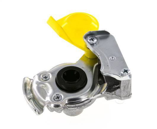 Acoplamiento Gladhand de aluminio amarillo de control M16x1,5 rosca hembra DIN 74254