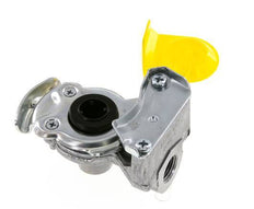 Acoplamiento Gladhand de aluminio amarillo de control M16x1,5 rosca hembra DIN 74254