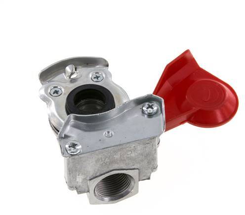 Suministro Acoplamiento Gladhand de aluminio rojo M22x1,5 rosca hembra DIN 74342