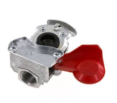 Suministro Acoplamiento Gladhand de aluminio rojo M22x1,5 rosca hembra DIN 74342