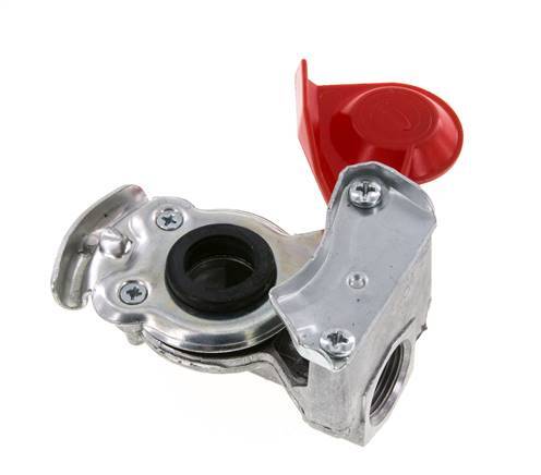 Suministro Acoplamiento Gladhand de aluminio rojo M22x1,5 rosca hembra DIN 74342