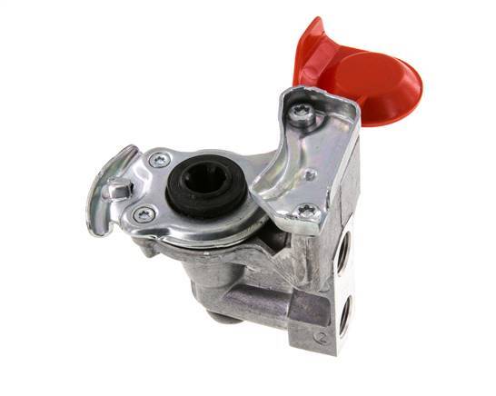 Suministro Acoplamiento Gladhand de aluminio rojo 2 x M16x1,5 rosca hembra DIN 74254