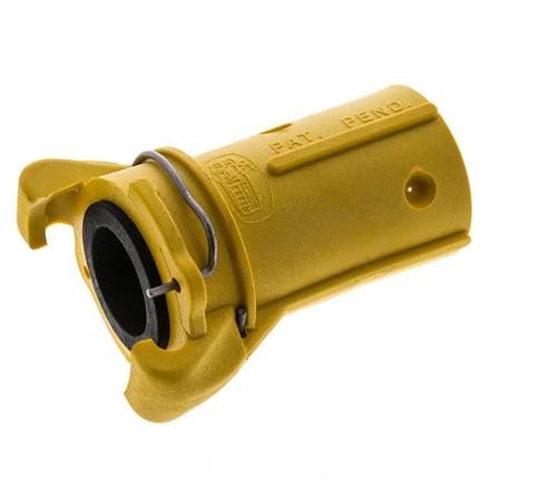 Acoplamiento para chorro de arena 25x39 mm Conexión de manguera Acoplamiento de nylon Longitud 110 mm