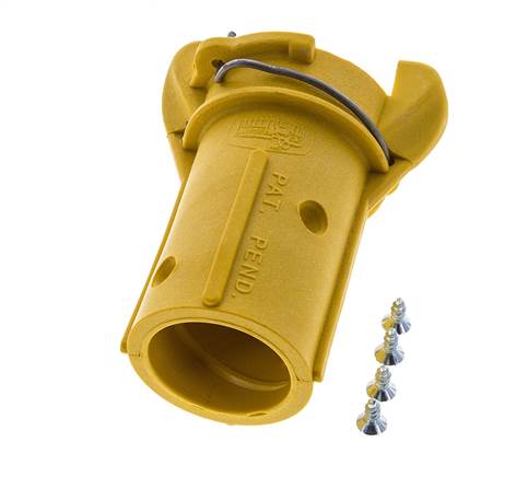 Acoplamiento para chorro de arena 25x39 mm Conexión de manguera Acoplamiento de nylon Longitud 110 mm