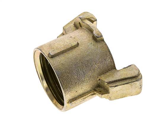 Acoplamiento con chorro de arena 50 mm Rosca hembra Acoplamiento de fundición maleable Longitud 62 mm