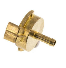 Acoplamiento de latón para manguera GEKA de 6 mm [2 piezas]