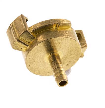 Acoplamiento de latón para manguera GEKA de 6 mm [2 piezas]