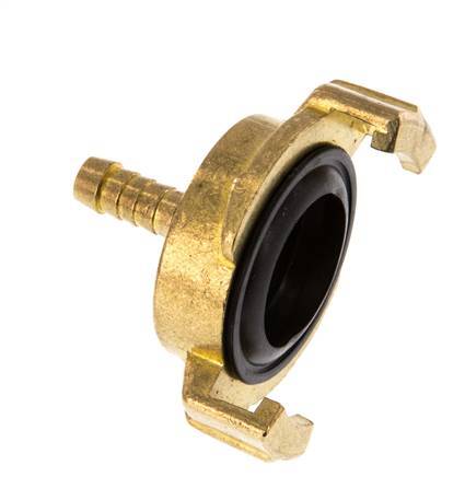 Acoplamiento de latón para manguera GEKA de 6 mm [2 piezas]