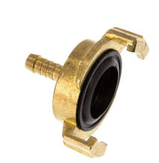 Acoplamiento de latón para manguera GEKA de 6 mm [2 piezas]