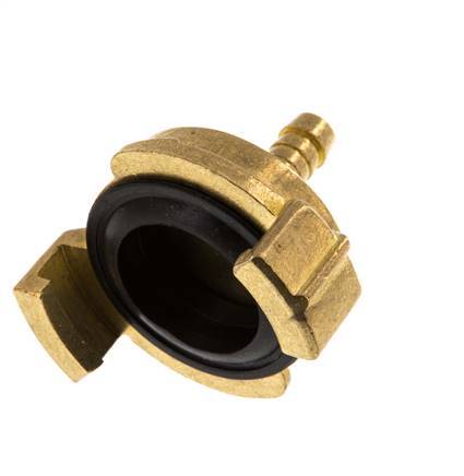 Acoplamiento de latón para manguera GEKA de 6 mm [2 piezas]