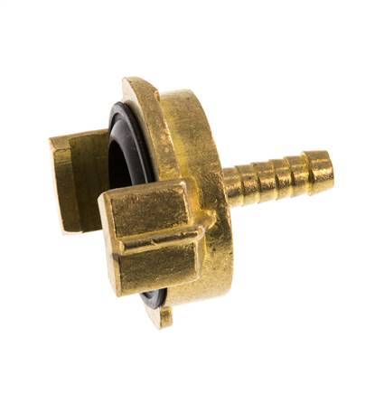 Acoplamiento de latón para manguera GEKA de 6 mm [2 piezas]