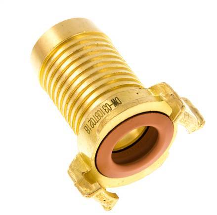 acoplamiento de latón para manguera GEKA de 32 mm (1 1/4'') KTW