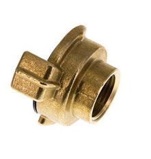 Acoplamiento de latón para manguera de jardín GEKA hembra de 1/2'' [2 piezas]
