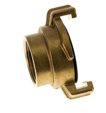 Acoplamiento de latón para manguera de jardín GEKA hembra de 3/4'' [2 piezas]