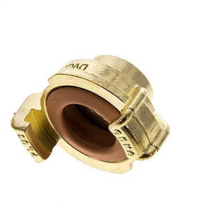 acoplamiento de latón para manguera de jardín GEKA hembra de 1/2'' KTW