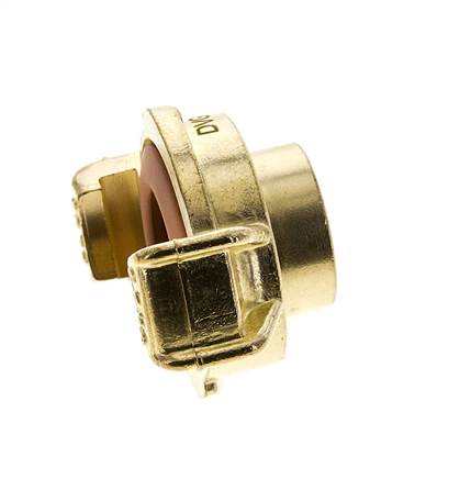 acoplamiento de latón para manguera de jardín GEKA hembra de 1/2'' KTW