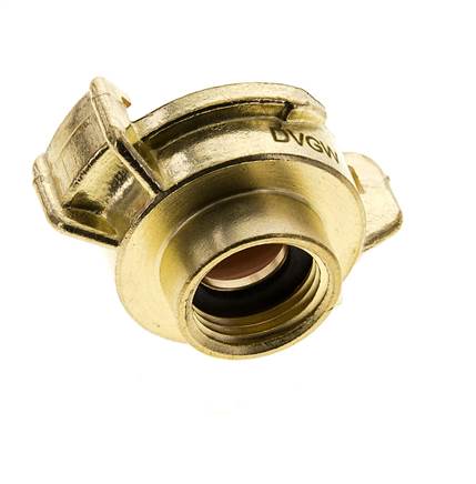 acoplamiento de latón para manguera de jardín GEKA hembra de 1/2'' KTW