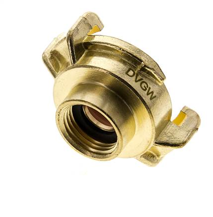 acoplamiento de latón para manguera de jardín GEKA hembra de 1/2'' KTW