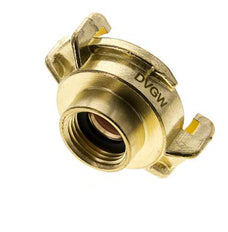 acoplamiento de latón para manguera de jardín GEKA hembra de 1/2'' KTW