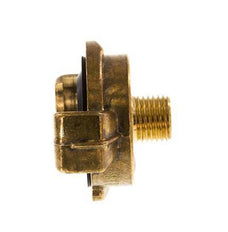 Acoplamiento de latón para manguera de jardín GEKA de 1/4'' macho [2 piezas]