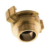 Acoplamiento de latón para manguera de jardín GEKA macho de 3/4'' [2 piezas]