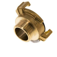 Acoplamiento de latón para manguera de jardín GEKA macho de 3/4'' [2 piezas]