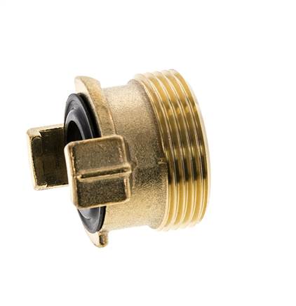 acoplamiento de latón para manguera de jardín GEKA de 1 1/4'' macho
