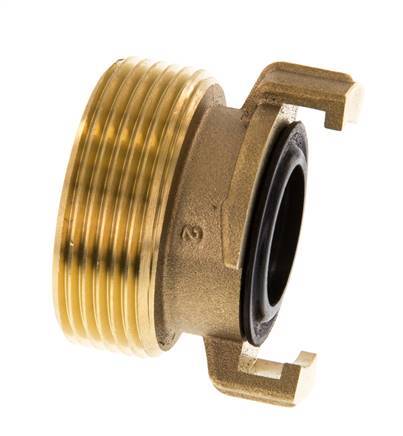 acoplamiento de latón para manguera de jardín GEKA de 1 1/2'' macho
