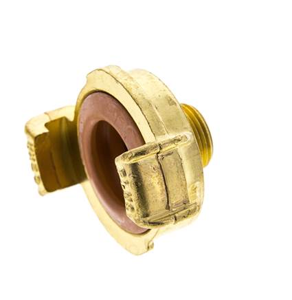 acoplamiento de latón para manguera de jardín GEKA macho de 3/8'' KTW