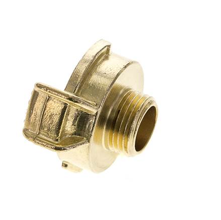 acoplamiento de latón para manguera de jardín GEKA macho de 1/2'' KTW