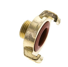 acoplamiento de latón para manguera de jardín GEKA macho de 1/2'' KTW