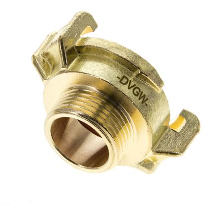 acoplamiento de latón para manguera de jardín GEKA macho de 3/4'' KTW